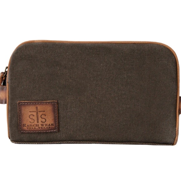 NWT - FOREMAN DARK CANVAS TOILETRY BAG by STS ๐ - Picture 2 of 5